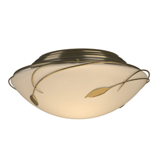 Hubbardton Forge - 126709-SKT-86-GG0098 - Forged Leaves Flush Mount - Leaf - Modern Brass