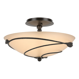 Hubbardton Forge - 126712-SKT-14-SS0048 - Forged Leaves Semi-Flush - Leaf - Oil Rubbed Bronze