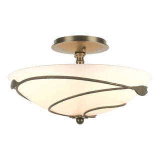 Hubbardton Forge - 126712-SKT-84-GG0048 - Forged Leaves Semi-Flush - Leaf - Soft Gold