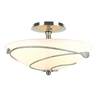 Hubbardton Forge - 126712-SKT-85-GG0048 - Forged Leaves Semi-Flush - Leaf - Sterling