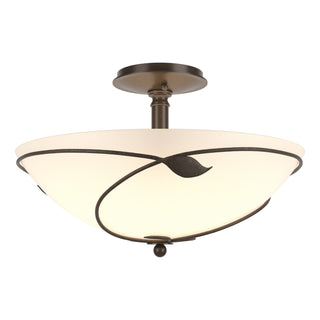 Hubbardton Forge - 126732-SKT-05-GG0052 - Forged Leaves Large Semi-Flush - Leaf - Bronze