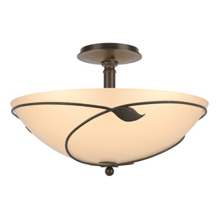 Hubbardton Forge - 126732-SKT-05-SS0052 - Forged Leaves Large Semi-Flush - Leaf - Bronze