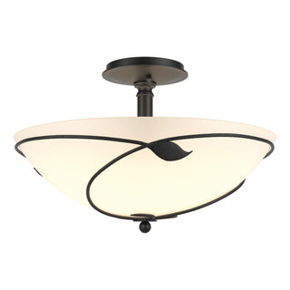 Hubbardton Forge - 126732-SKT-10-GG0052 - Forged Leaves Large Semi-Flush - Leaf - Black