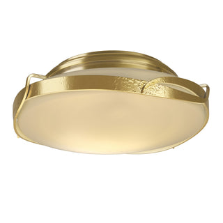 Hubbardton Forge - 126740-SKT-86-GG0097 - Flora Flush Mount - Flora - Modern Brass