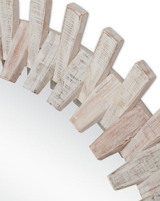 Diza Mirror in Whitewash