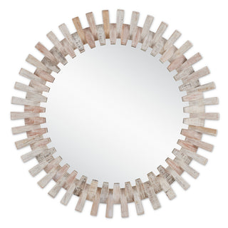 Currey and Company - 1000-0133 - Mirror - Diza - Whitewash