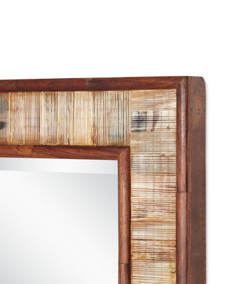 Hyson Mirror in Natural/Beige