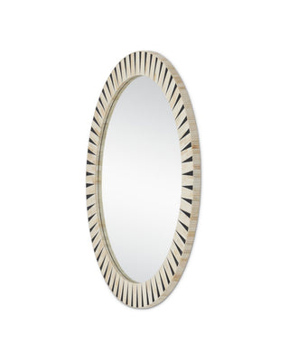Arvi Mirror in Natural/Black