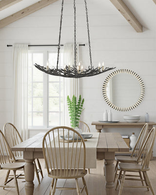 Arvi Mirror in Natural/Black