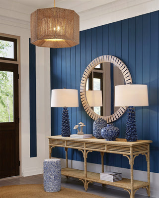 Arvi Mirror in Natural/Black