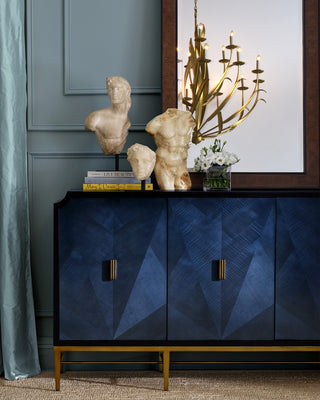 Dorian Floor Mirror in Kona/Black