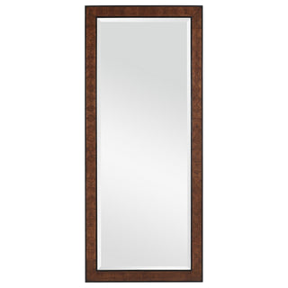 Currey and Company - 1000-0144 - Floor Mirror - Dorian - Kona/Black