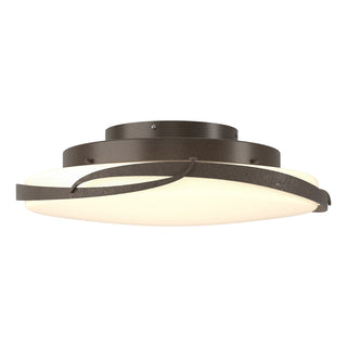 Hubbardton Forge - 126742-LED-05-GG0437 - Flora LED Flush Mount - Flora - Bronze