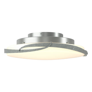 Hubbardton Forge - 126742-LED-82-GG0437 - Flora LED Flush Mount - Flora - Vintage Platinum