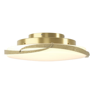 Hubbardton Forge - 126742-LED-86-GG0437 - Flora LED Flush Mount - Flora - Modern Brass