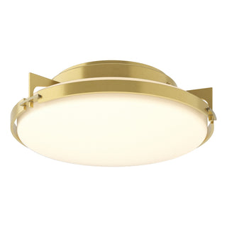 Hubbardton Forge - 126745-SKT-86-GG0097 - Metra Flush Mount - Metra - Modern Brass