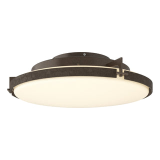 Hubbardton Forge - 126747-LED-05-GG0437 - Metra LED Flush Mount - Metra - Bronze