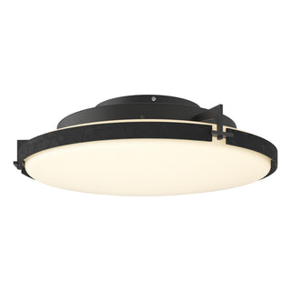 Hubbardton Forge - 126747-LED-10-GG0437 - Metra LED Flush Mount - Metra - Black