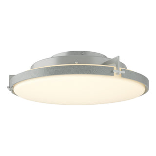 Hubbardton Forge - 126747-LED-82-GG0437 - Metra LED Flush Mount - Metra - Vintage Platinum