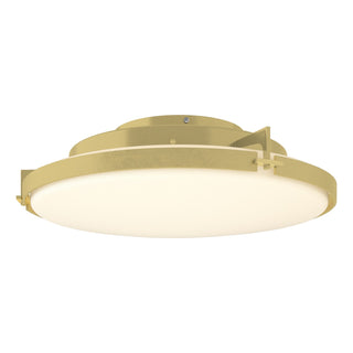 Hubbardton Forge - 126747-LED-86-GG0437 - Metra LED Flush Mount - Metra - Modern Brass