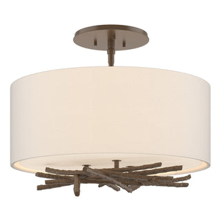 Hubbardton Forge - 127660-SKT-05-SE1505 - Brindille Semi-Flush - Brindille - Bronze