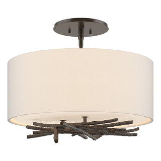 Hubbardton Forge - 127660-SKT-14-SE1505 - Brindille Semi-Flush - Brindille - Oil Rubbed Bronze