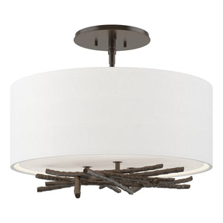 Hubbardton Forge - 127660-SKT-14-SF1505 - Brindille Semi-Flush - Brindille - Oil Rubbed Bronze