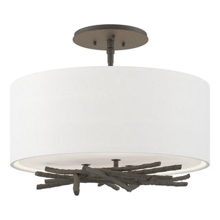 Hubbardton Forge - 127660-SKT-20-SF1505 - Brindille Semi-Flush - Brindille - Natural Iron