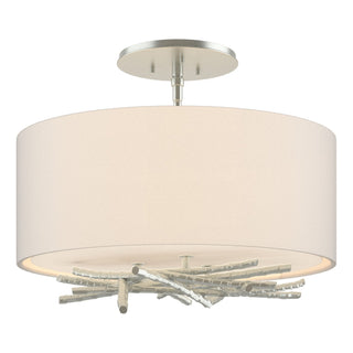 Hubbardton Forge - 127660-SKT-82-SE1505 - Brindille Semi-Flush - Brindille - Vintage Platinum