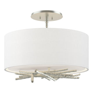 Hubbardton Forge - 127660-SKT-82-SF1505 - Brindille Semi-Flush - Brindille - Vintage Platinum