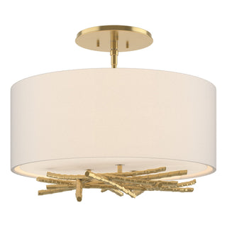 Hubbardton Forge - 127660-SKT-86-SE1505 - Brindille Semi-Flush - Brindille - Modern Brass