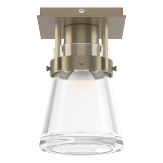 Hubbardton Forge - 128705-SKT-84-ZM0467 - Erlenmeyer 1 Light Semi-Flush - Erlenmeyer - Soft Gold