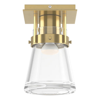 Hubbardton Forge - 128705-SKT-86-ZM0467 - Erlenmeyer 1 Light Semi-Flush - Erlenmeyer - Modern Brass