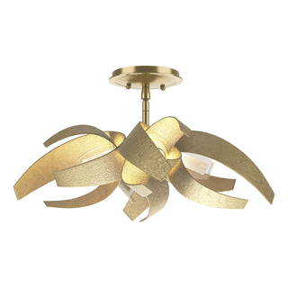 Hubbardton Forge - 128712-SKT-86-YE0352 - Corona Semi-Flush - Corona - Modern Brass