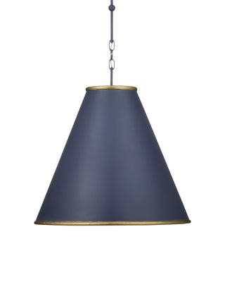 Pierrepont One Light Pendant in Hiroshi Dark Blue/Contemporary Gold Leaf/Gold