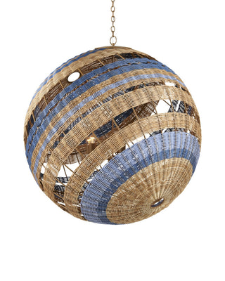 Senjyo Five Light Chandelier in Natural/Khaki