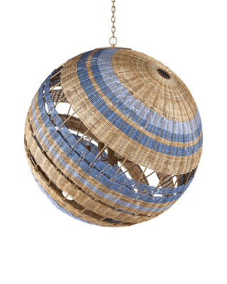 Senjyo Five Light Chandelier in Natural/Khaki