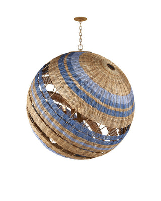 Senjyo Five Light Chandelier in Natural/Khaki