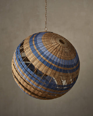 Senjyo Five Light Chandelier in Natural/Khaki
