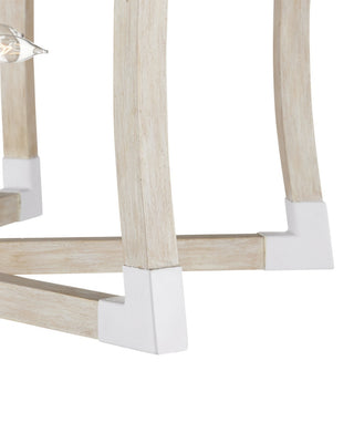 Bastian Six Light Lantern in Sandstone/Sugar White