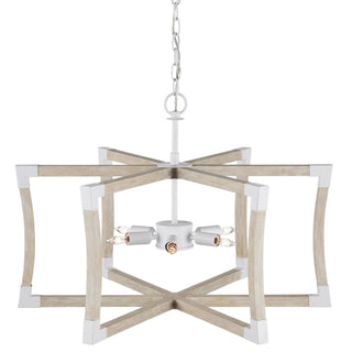 Currey and Company - 9000-1111 - Six Light Lantern - Bastian - Sandstone/Sugar White