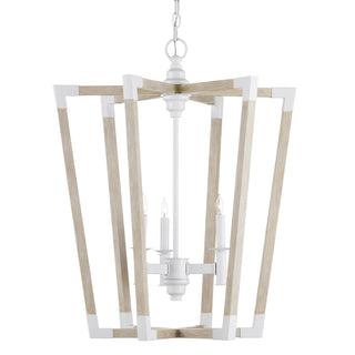 Currey and Company - 9000-1112 - Three Light Lantern - Bastian - Sandstone/Sugar White