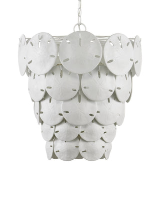 Tulum Five Light Chandelier in White/Sugar White