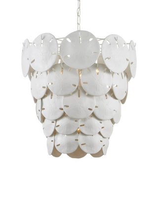 Tulum Five Light Chandelier in White/Sugar White