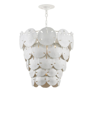 Tulum Five Light Chandelier in White/Sugar White