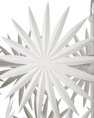 Bismarkia 13 Light Chandelier in Gesso White