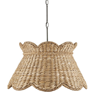 Currey and Company - 9000-1115 - One Light Pendant - Annabelle - Natural/Molé Black