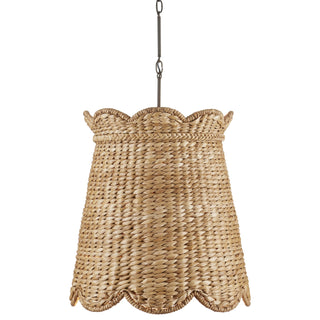 Currey and Company - 9000-1116 - One Light Pendant - Annabelle - Natural/Molé Black