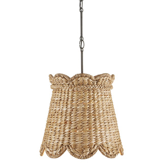 Currey and Company - 9000-1117 - One Light Pendant - Annabelle - Natural/Molé Black