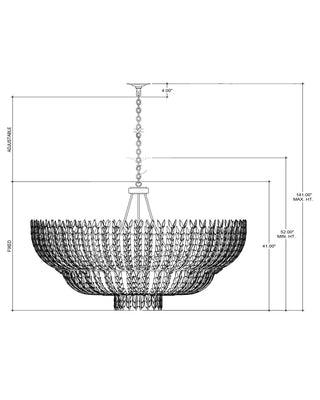 Magnum Opus 12 Light Chandelier in Brass/White